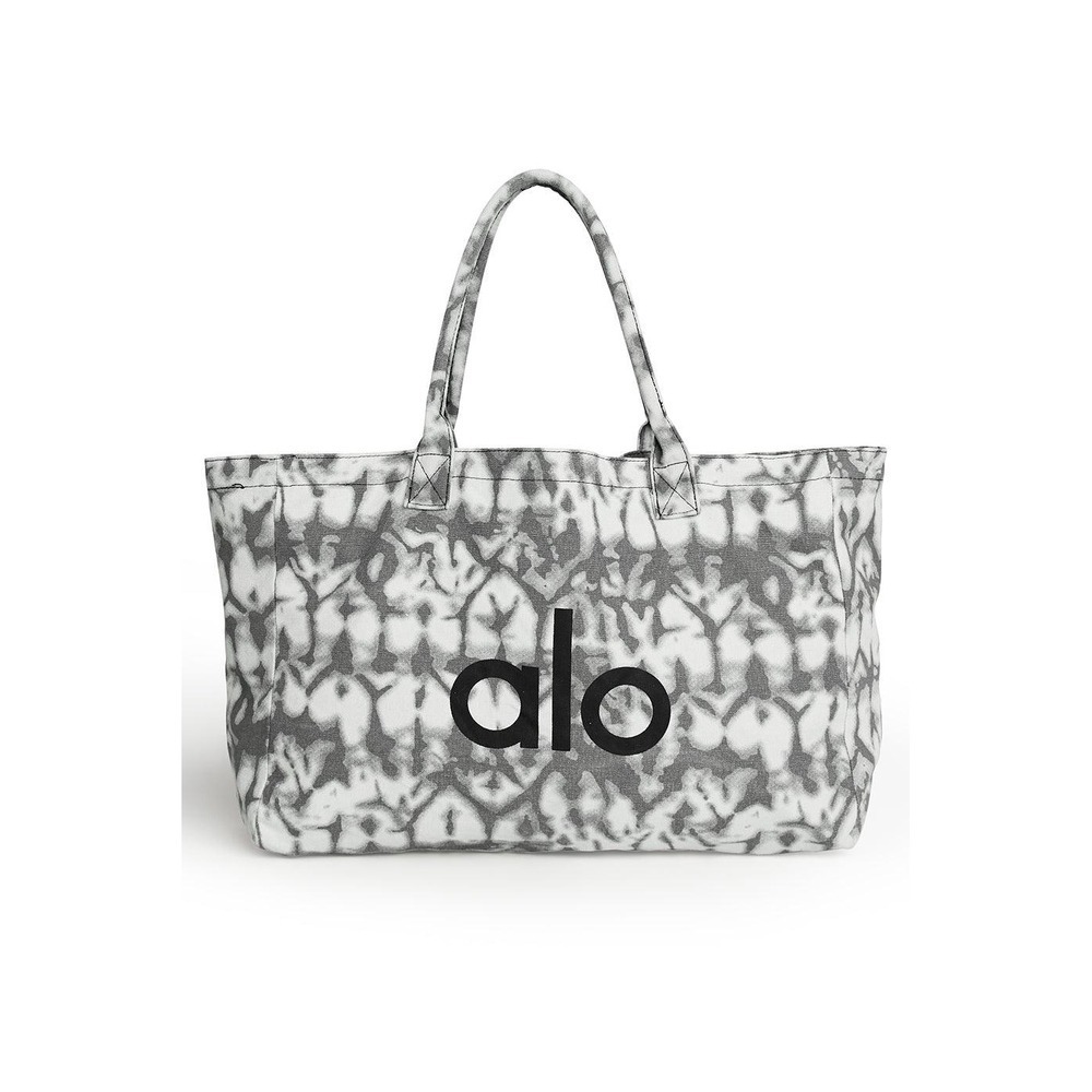 Alo Yoga Shopper Tote Grey Tiedye One Size New With Tags